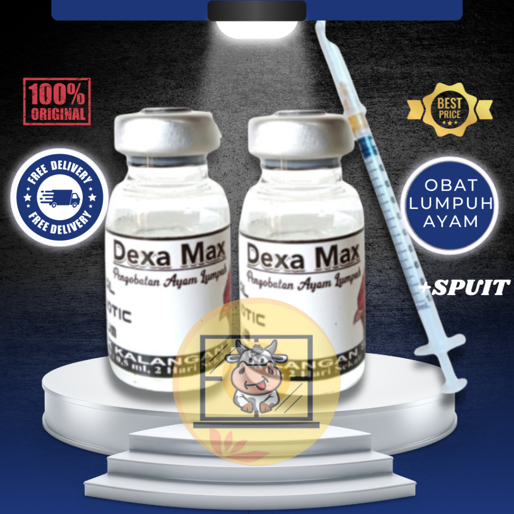 Dexa Max 10ml + Spuit - Obat Ayam Lumpuh