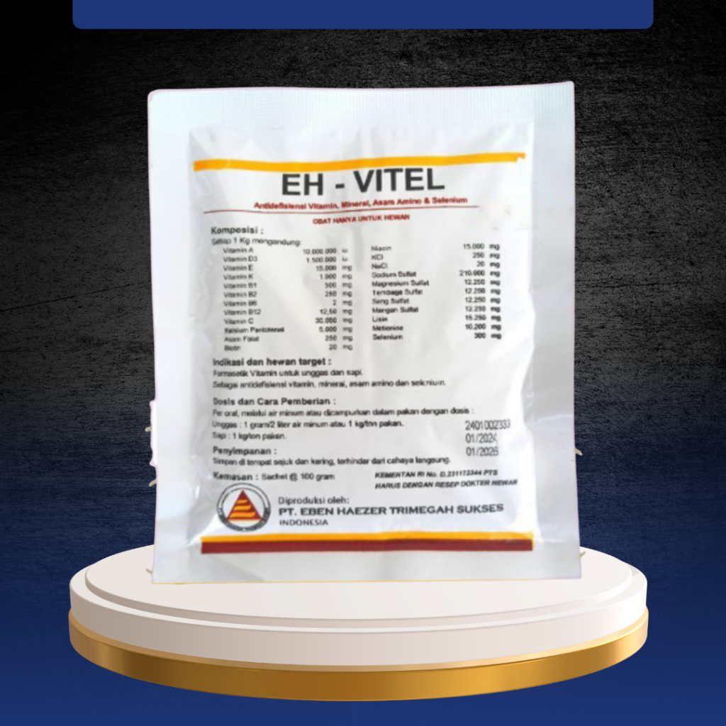 EH VITEL & BLOOM AND GROW 100 GRAM - Multivitamin Hewan Ternak Sapi, Kambing, Domba & Ayam, Dll.
