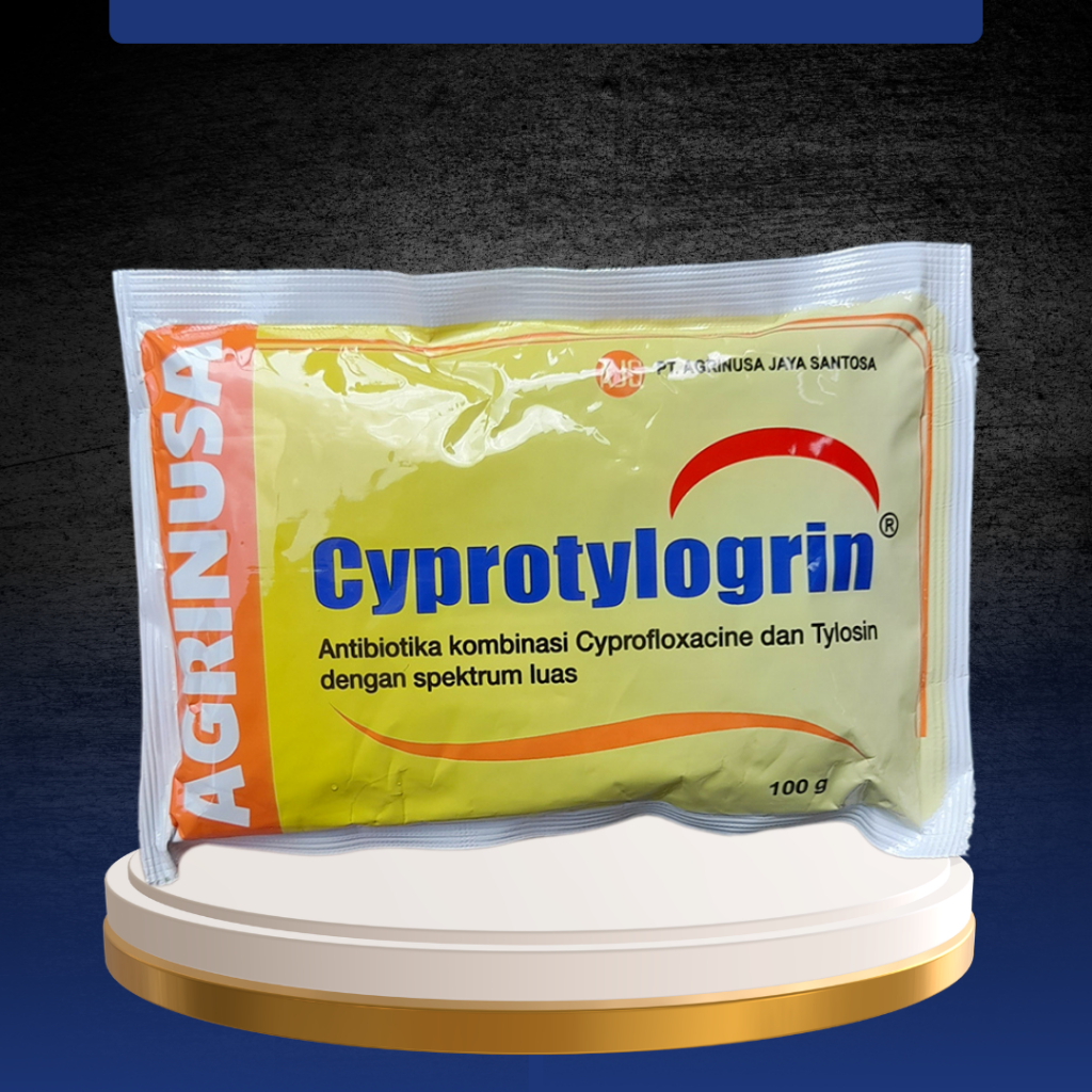CYPROTYLOGRIN 100 GRAM - Atasi Masalah Pencernaan Dan Pernafasan Unggasr dan Hewan Ternak Lainnya.