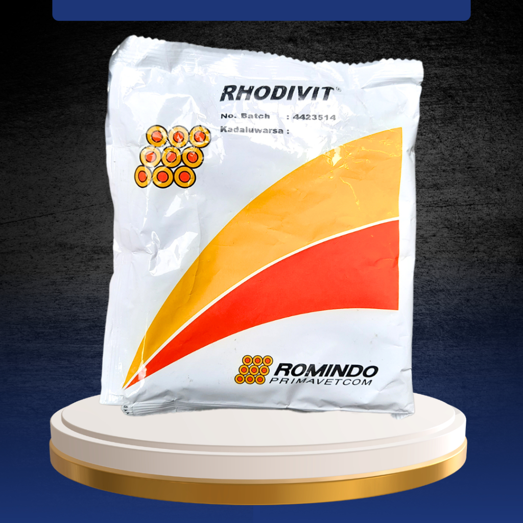 RHODIVIT 100 GRAM -  Multivitamin Untuk Produktivitas Pada Ayam, Bebek, Puyuh, Sapi Dan Kambing.